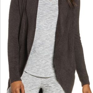 Dark grey, barefoot dreams circle cardigan